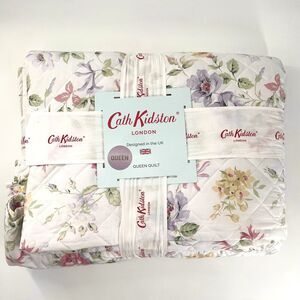 Cath Kidston Pembroke Rose Lavender Floral Queen Size QUILT | FABRIC: Cotton